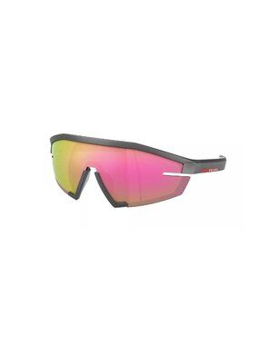 PRADA LINEA ROSSA PS 03ZS 15P20A Metal Grey Pink Mirror Men's 70 mm Sunglasses
